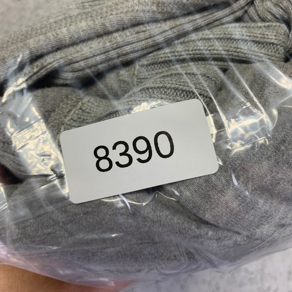 VINTAGE Y2K Abercrombie & Fitch Hoodie Womens Large Faux Fur Lined Zip Up Gray - Picture 14 of 14